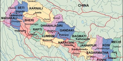 Kaart van digitale nepal