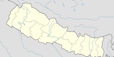 Kaart van nepal vector