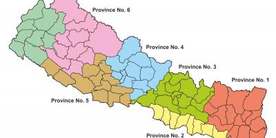 Staat kaart van nepal