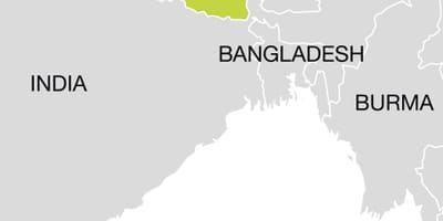 Wêreld kaart wat nepal